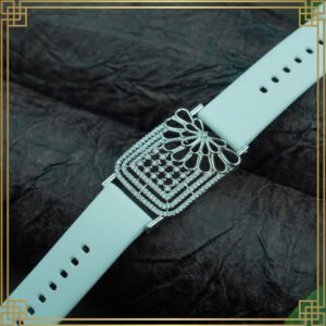 Sky Blue Wrist Watch Style Rose Gold Plated Bracelet – Perfect Gift For Her