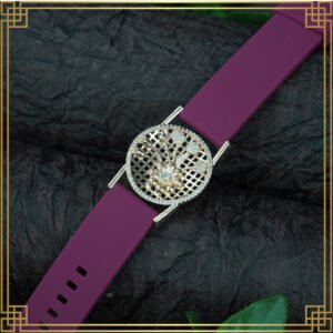 Red Wrist Watch Style Rose Gold Plated Bracelet – Perfect Gift For Her