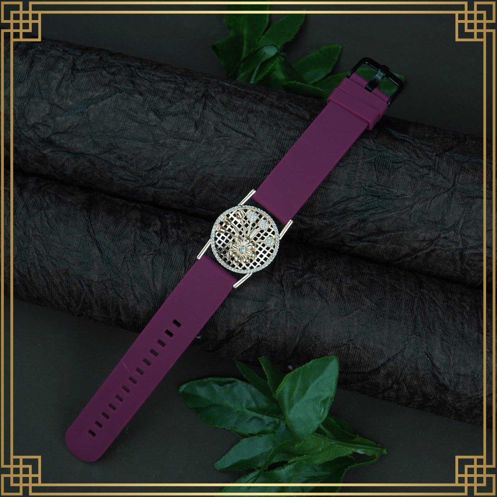 8MKOve8i_QG9A92QZEQ_2025-01-07_2.jpg Red Wrist Watch Style Rose Gold Plated Bracelet – Perfect Gift For Her