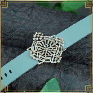 Blue Wrist Watch Style Rose Gold Plated Bracelet – Perfect Gift For Her