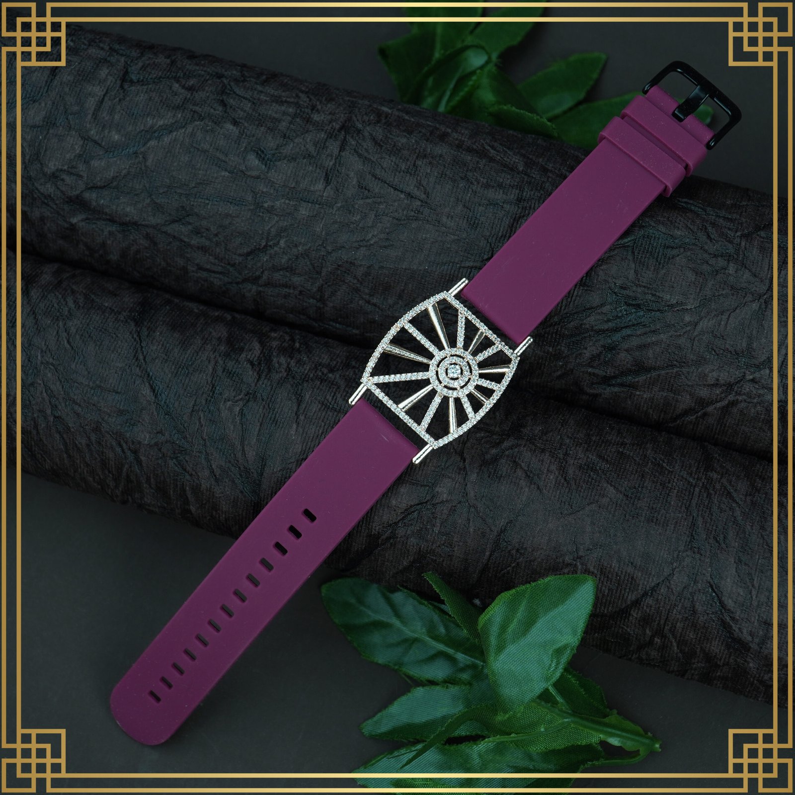 EWizQFgd_5IOP0U6KRE_2025-01-07_2.jpg Red Wrist Watch Style Rose Gold Plated Bracelet – Perfect Gift For Her