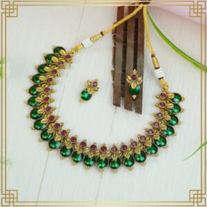 Jewellery For Every Occasion Enamel Necklace Set | South Indian Jewellery
