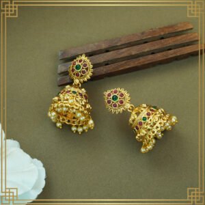 Multicolor Alloy Premium Long, Earring & NecklaceCombo Set| South Indian Jewellery