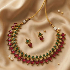 Jewellery For Every Occasion Enamel Necklace Set | South Indian Jewellery