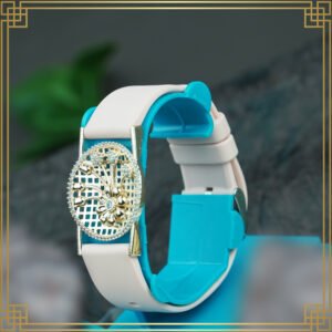 Pink Wrist Watch Style Rose Gold Plated Bracelet - Perfect Gift For Her