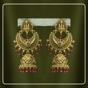 Janisha  Lakshmi & Floral Jhumki with White Pearls | Divine Festive Collection by Pinak Jewel