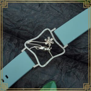 Blue Wrist Watch Style Rose Gold Plated Bracelet – Perfect Gift For Her