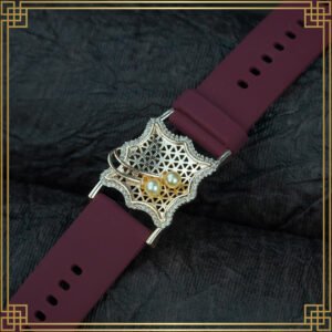 Red Wrist Watch Style Rose Gold Plated Bracelet – Perfect Gift For Her