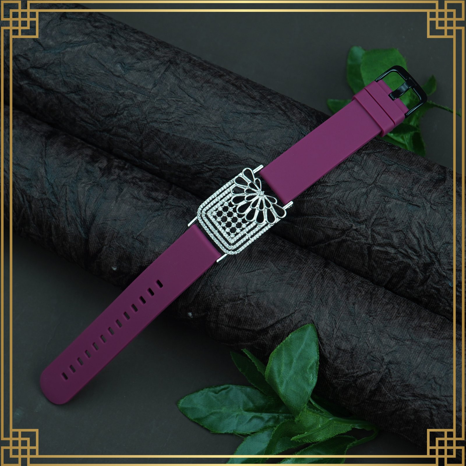 b4J3G4k__0X8K9HVZ6K_2025-01-07_2.jpg Red Wrist Watch Style Rose Gold Plated Bracelet – Perfect Gift For Her