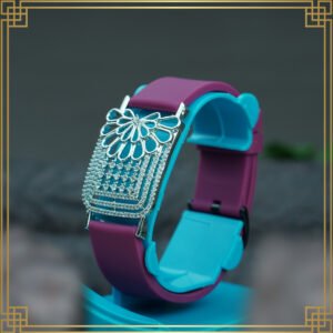 Red Wrist Watch Style Rose Gold Plated Bracelet - Perfect Gift For Her