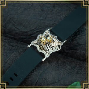 Dark Green Wrist Watch Style Rose Gold Plated Bracelet – Perfect Gift For Her
