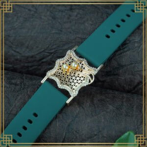 Green Wrist Watch Style Rose Gold Plated Bracelet – Perfect Gift For Her
