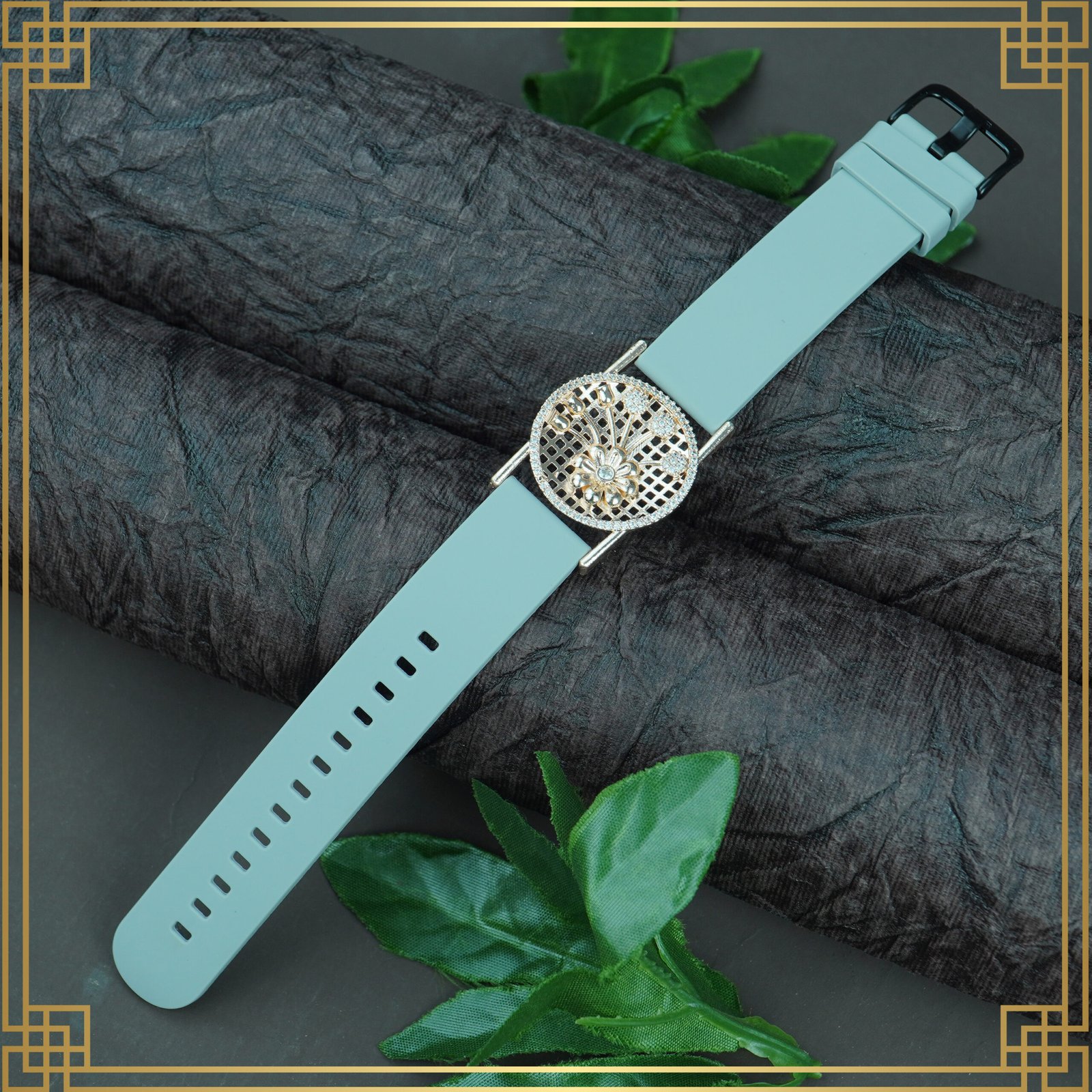 sfMg_kHB_2W5H7JMHNU_2025-01-07_2.jpg Blue Wrist Watch Style Rose Gold Plated Bracelet – Perfect Gift For Her