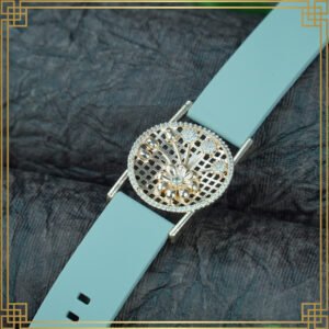 Blue Wrist Watch Style Rose Gold Plated Bracelet – Perfect Gift For Her