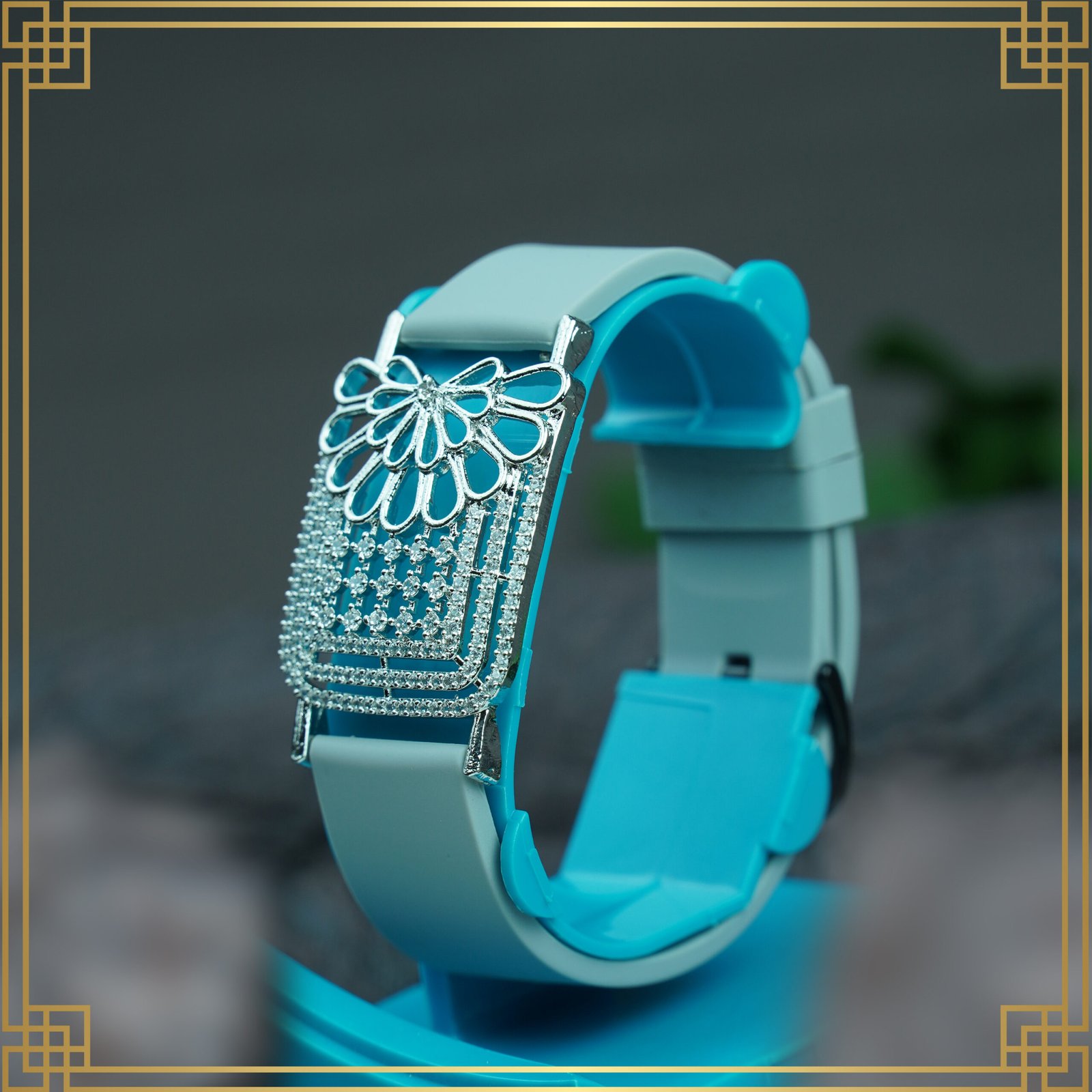 sxhpcrvA_UEHLE3PUDZ_2025-01-07_1.jpg Blue Wrist Watch Style Rose Gold Plated Bracelet – Perfect Gift For Her
