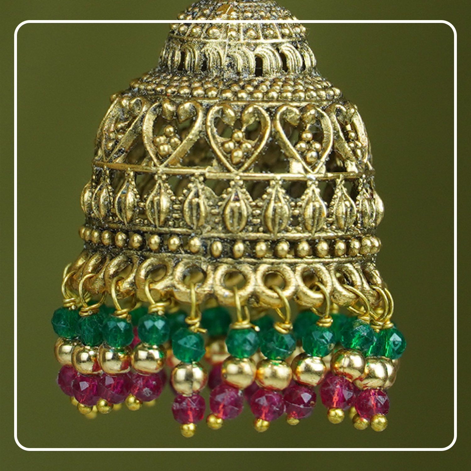 uFmX0KFA_JK6XP1M4AL_2025-10-06_3.jpg Kamika Flower-Designed Hook-Style Matte Finish Jhumki with Kemp Stones | Divine Festive Collection