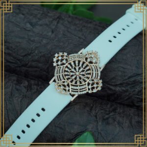 Sky Blue Wrist Watch Style Rose Gold Plated Bracelet – Perfect Gift For Her