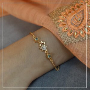 Tara Bracelet Minimal Star Design Stone Bracelet for Everyday Wear Pinak Jewel