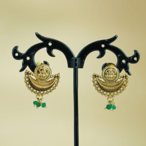 Lakshmi Coin Necklace Green