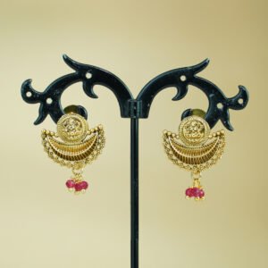 Lakshmi Coin Necklace Red