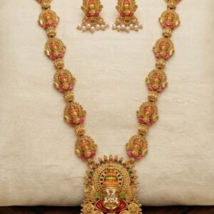 Yellamma Devi Temple Long Necklace & Earring Set