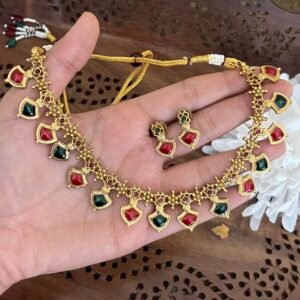 Phool Meenakari Necklace Set