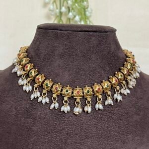 Anaya Rice Pearl Necklace Set