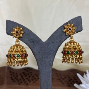 Pushpa Antique Jhumka Earrings