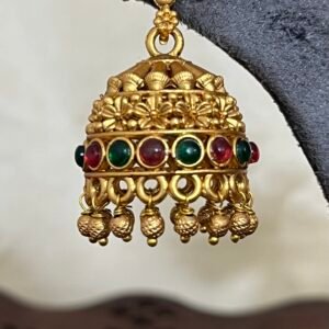 Pushpa Antique Jhumka Earrings