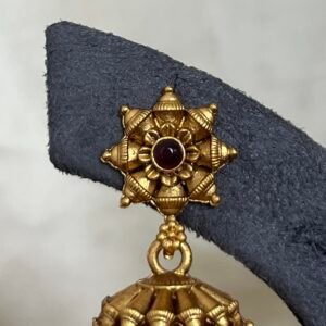 Pushpa Antique Jhumka Earrings
