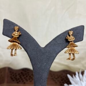 Nritya Antique Jhumka Earrings