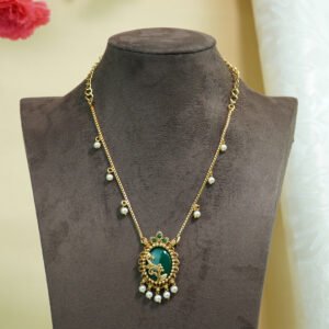 Meher Emerald Drop Necklace