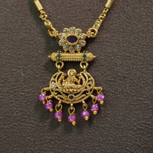 Lakshmi Ruby Drop Pendant Necklace