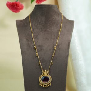 Lakshmi Ruby Pendant Necklace