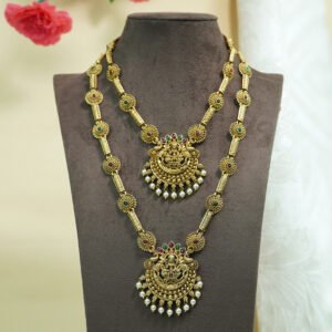 Lakshmi Dual Layer Temple Necklace