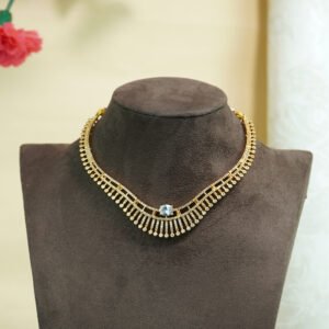 Zivara Fringe Crystal Necklace