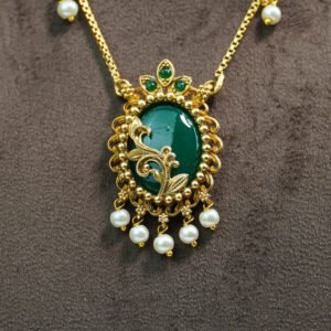 Meher Emerald Drop Necklace