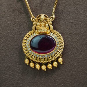 Lakshmi Ruby Pendant Necklace