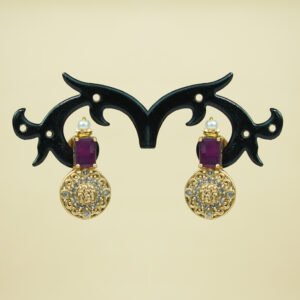 Ruby Coin Charm Necklace